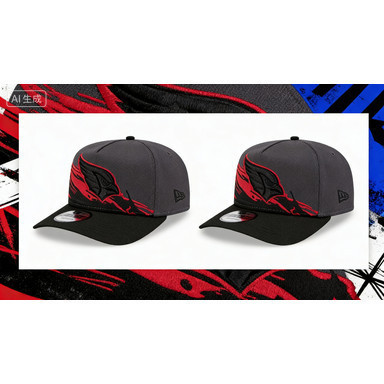 Mũ Snapback Arizona Cardinals 9Forty Màu Graphite Họa Tiết Brushstroke, Phù Hợp Golfers