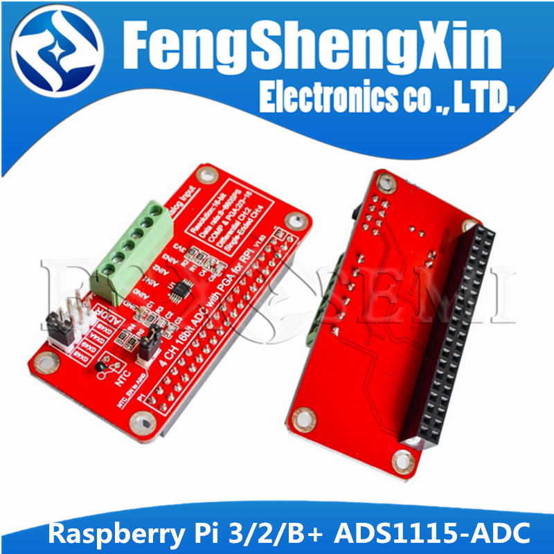 1 Chiếc 3.3V ADS1115 ADC Module Cho Raspberry Pi 3 / 2 / B + / I2C RPI ADS1115 ADC Analog Sang Kỹ Th