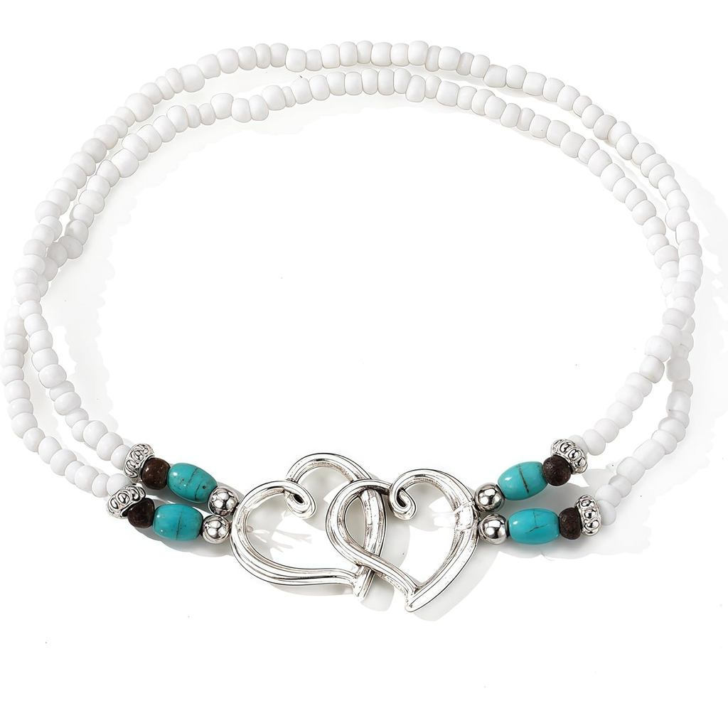 Bộ vòng tay và ankle bracelet mạ vàng phong cách boho, phù hợp làm quà tặng hoặc wear tại bãi biển H