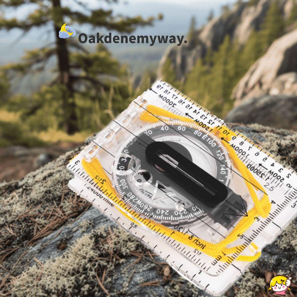 La bàn lập bản đồ OAKDENEMYWAY, có dây đeo cổ La bàn định hướng thước trong suốt, Đọc la bàn điều hư