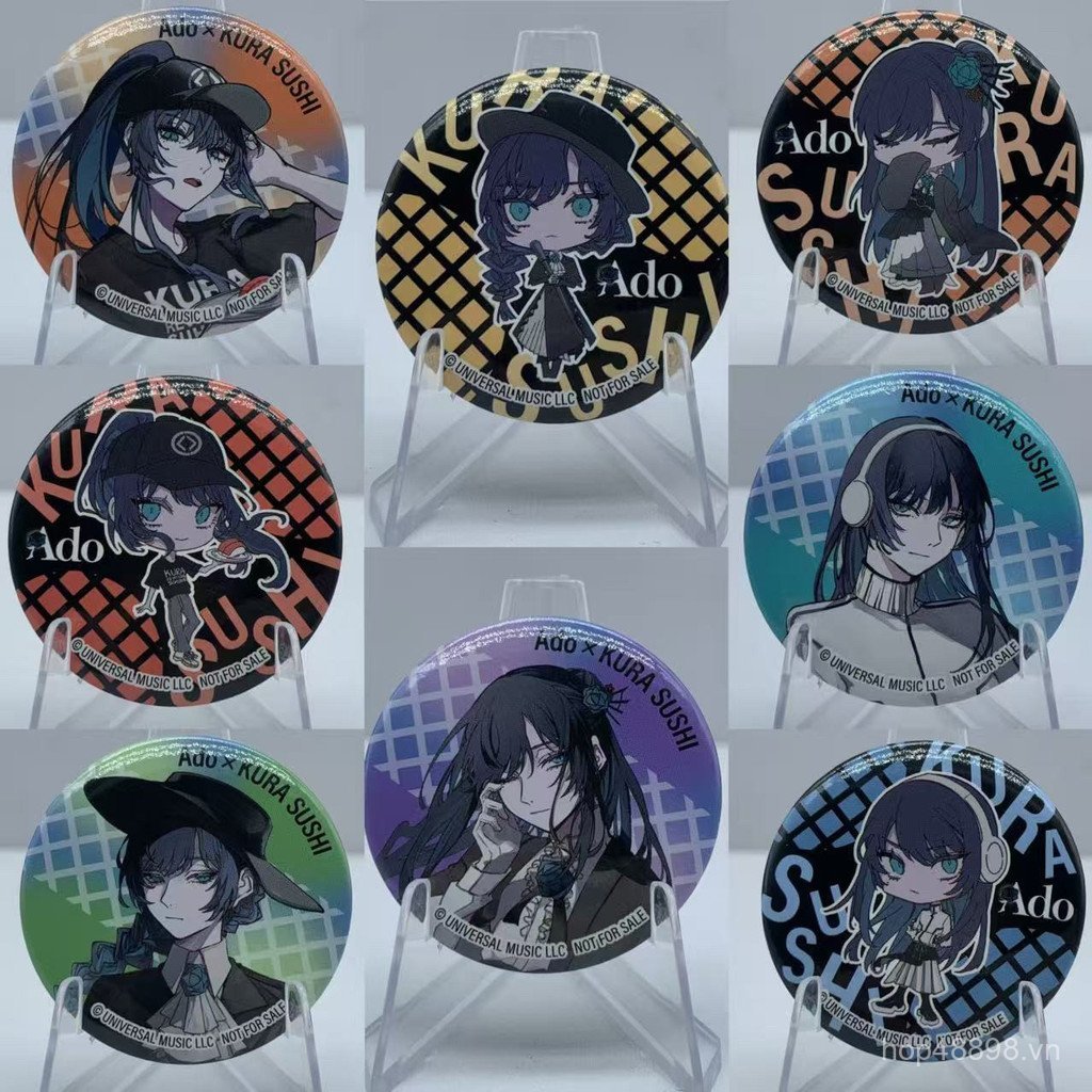 Hàng số lượng lớn KURA SUSHI SUSHI Bar Huy hiệu Viên nang Đồ chơi Hàng hóa