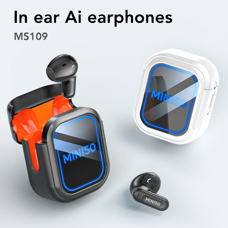 Bảo hành 1 năm Tai nghe dịch thuật ngôn ngữ MINISO MS109 Tai nghe Bluetooth không dây AI Hỗ trợ tai nghe thể thao 135 ngôn ngữ Dịch ngôn ngữ thời gian thực IPX5 Giảm tiếng ồn chống nước | BigBuy360 - bigbuy360.vn