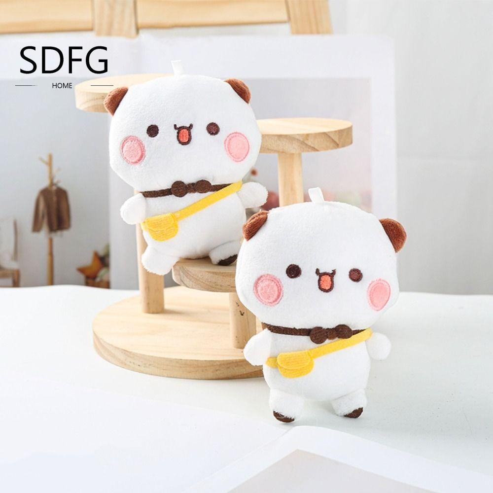 Móc khóa SDFG Bubu và Dudu, Gấu trúc Thú nhồi bông Bubu Dudu Đồ chơi sang trọng, Quà tặng sinh nhật 