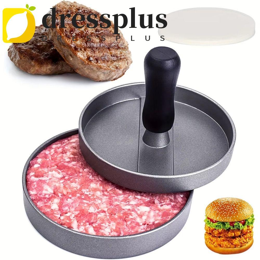 DRESSPLUS Hamburger Máy ép thịt, Khuôn Hamburger nhôm chống dính, Chống dính với 100 Giấy Patty Thép