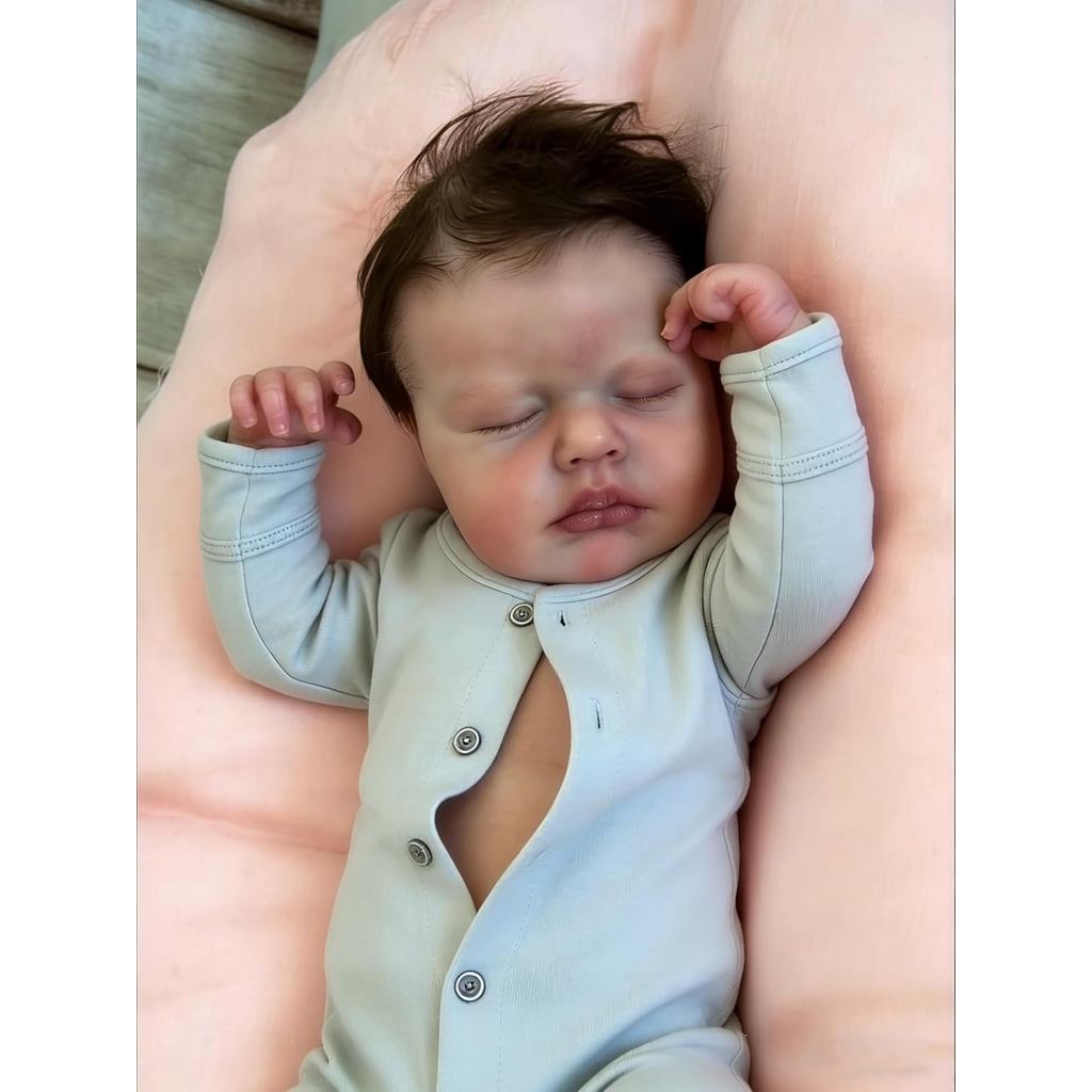 Búp bê trẻ em tái sinh Zero Pam Silicone Full Body-20 ở bé trai giải phẫu chính xác, Búp bê trẻ em t