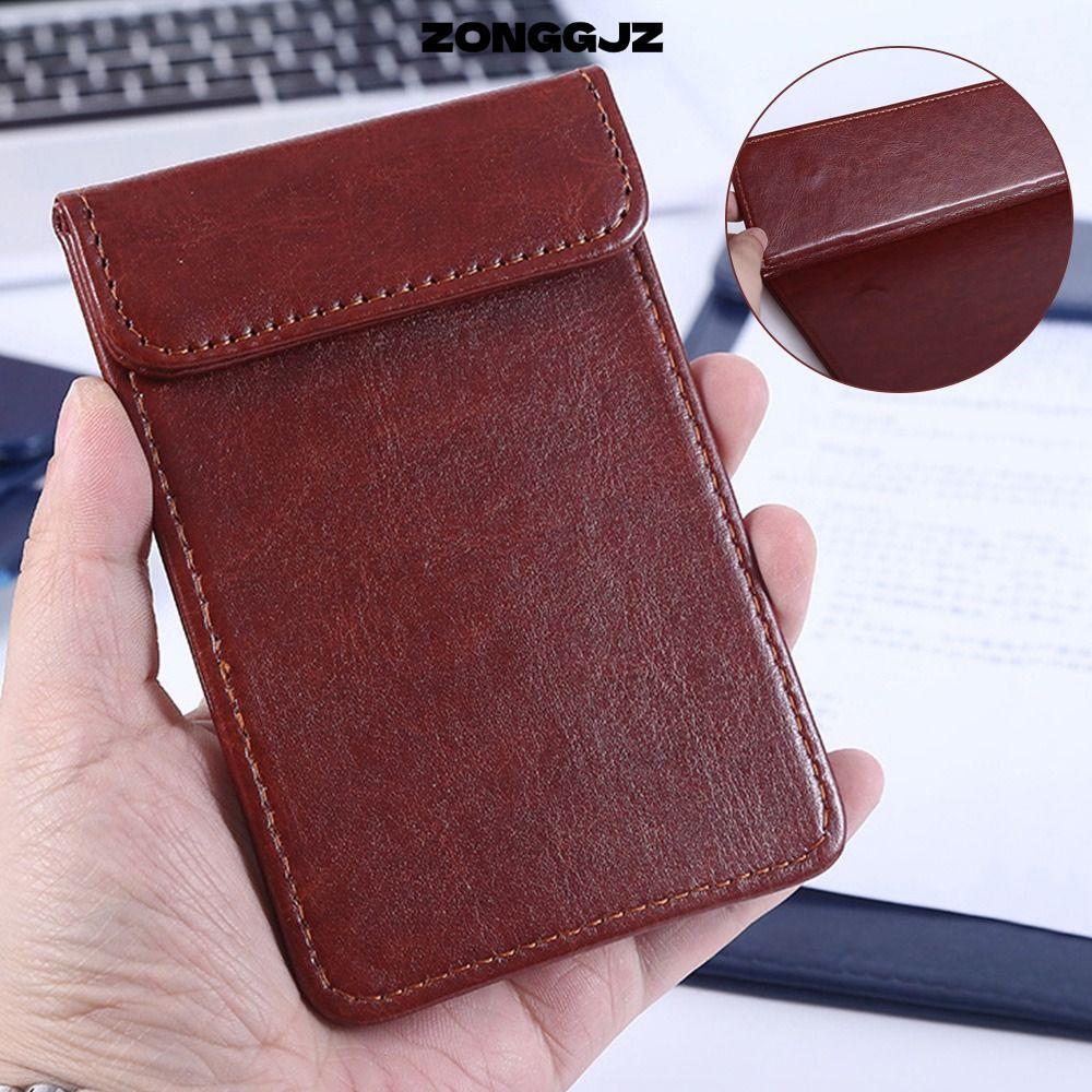 ZONGGJZ Bill Book, PU Leather Bill Organizer Thư mục hóa đơn tiền mặt, Thời trang từ tính Snap Sách 