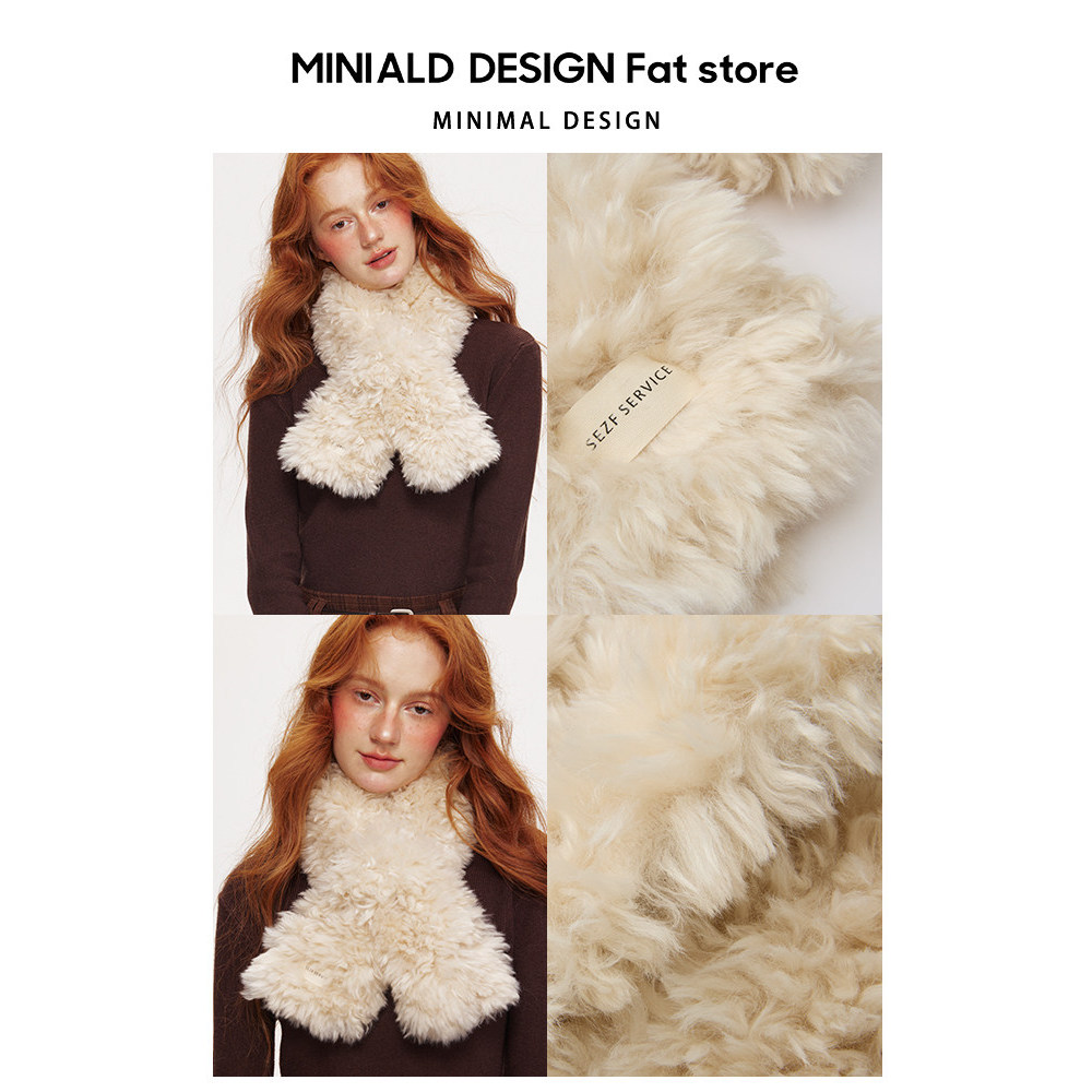 khăn quàng cổ len khăn quàng cổ MDESIGN2025 - Khăn Yếm Ấm Mùa Đông, Phong Cách Hàn Quốc Mới, Mềm Mại