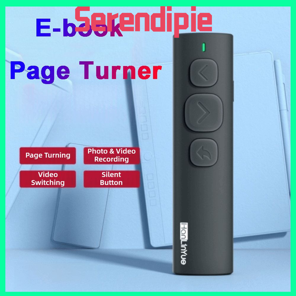 SEENDIPIE BT Page Turner, Bluetooth 5.4 PPT Page Turning E-book Reader, Chụp ảnh và quay Video Trượt