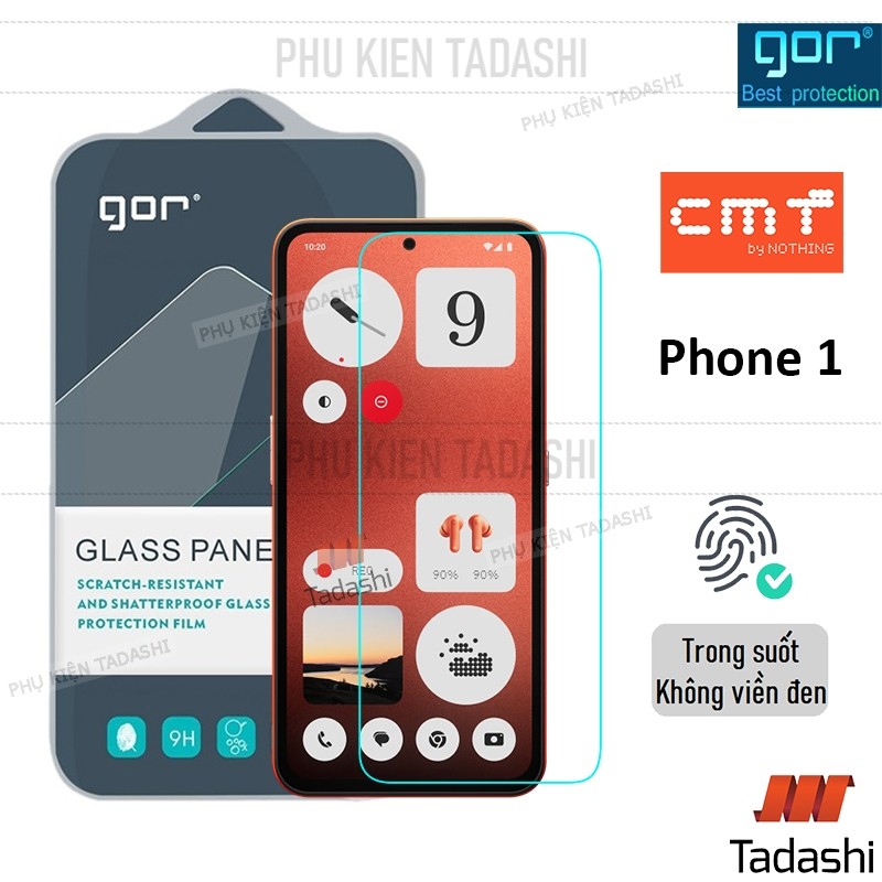 Kính Cường Lực Nothing CMF Phone 1, CMF Phone 2 Pro, Nothing Phone 2a Trong Suốt, Không Viền Đen 9H/