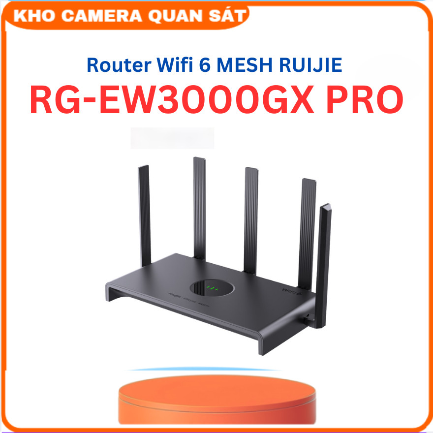 Router 3000Mbps Wi-Fi 6 Dual-band Gigabit Mesh RUIJIE RG-EW3000GX PRO