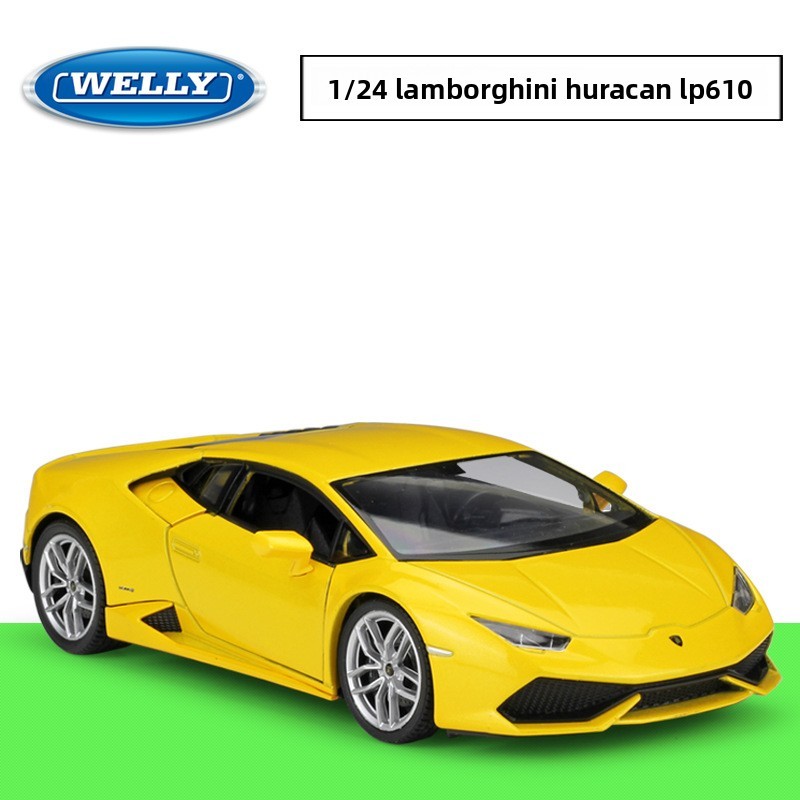 WELLY Willie 1: 24 Lamborgh Huracan LP610-4 Mô Phỏng Xe Hợp Kim Mô Hình Thành Phẩm Đồ Chơi Sưu Tập, 
