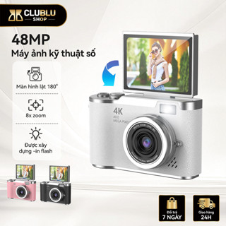 CLUBLU Máy Ảnh Mini LK-007 Selfie Màn Hình Lật HD MỚI 48MP 720P Đèn LED Bổ Trợ Hoàn Hảo Cho Học Sinh