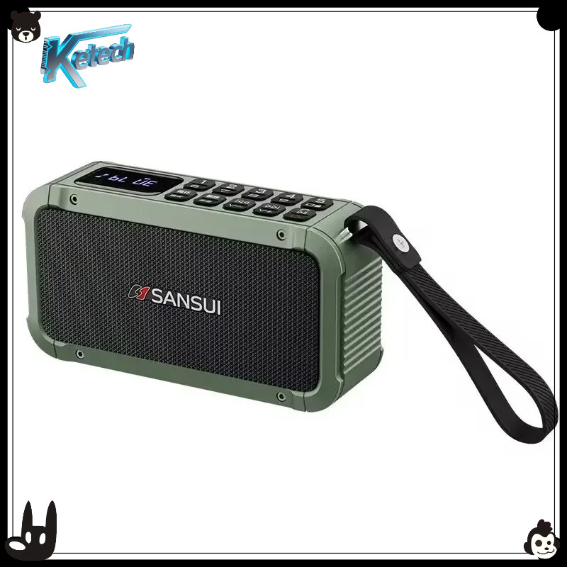 Loa Bluetooth di động SANSUI F63 – Đài FM, USB / TF Play, Ghi âm giọng nói, AUX, Tai nghe Out