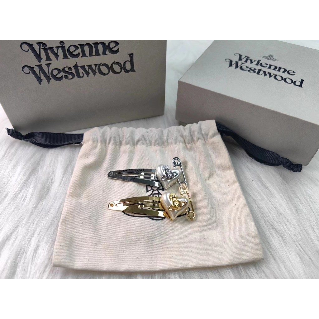 vivienne westwood Real Shot Original Image Heart Needle Hair Clip