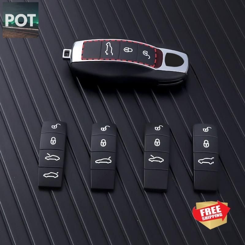 Thay thế nút cao su chìa khóa ô tô Porsche Phụ tùng thay thế 718 Cayman Boxster Cayman Nút chìa khóa