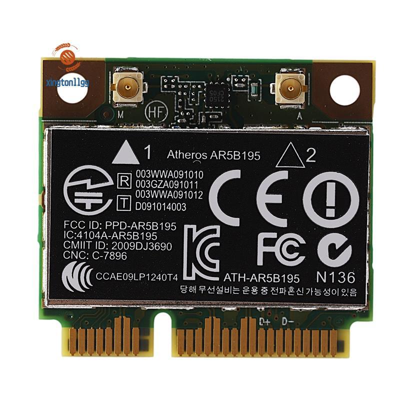 AR9285 AR5B195 150M + BT3.0 Thẻ không dây PCI-E nửa Mini SPS:593127-001 592775-001 cho 430 431 435 4