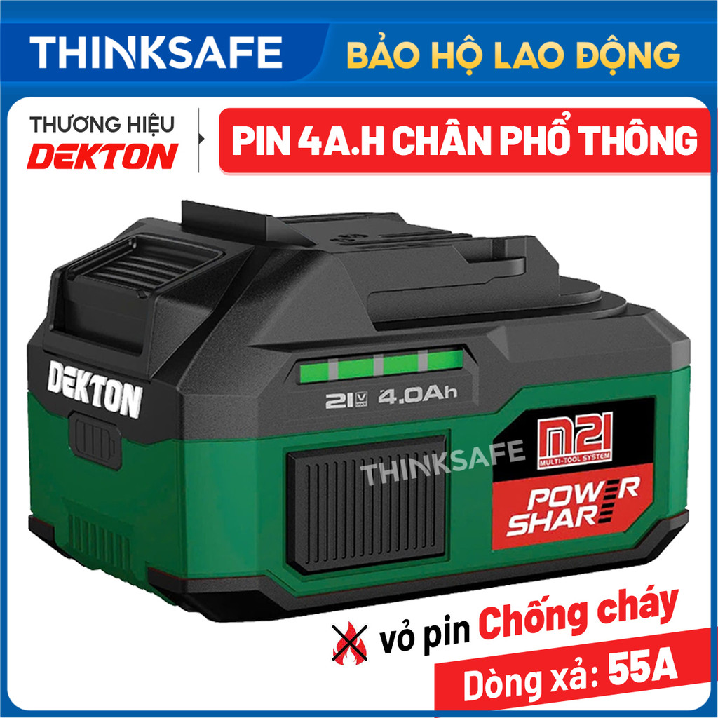 M21-B4055A Pin Dekton 4Ah thế hệ mới/ chân thông dụng M21/ dùng cho đa dạng máy