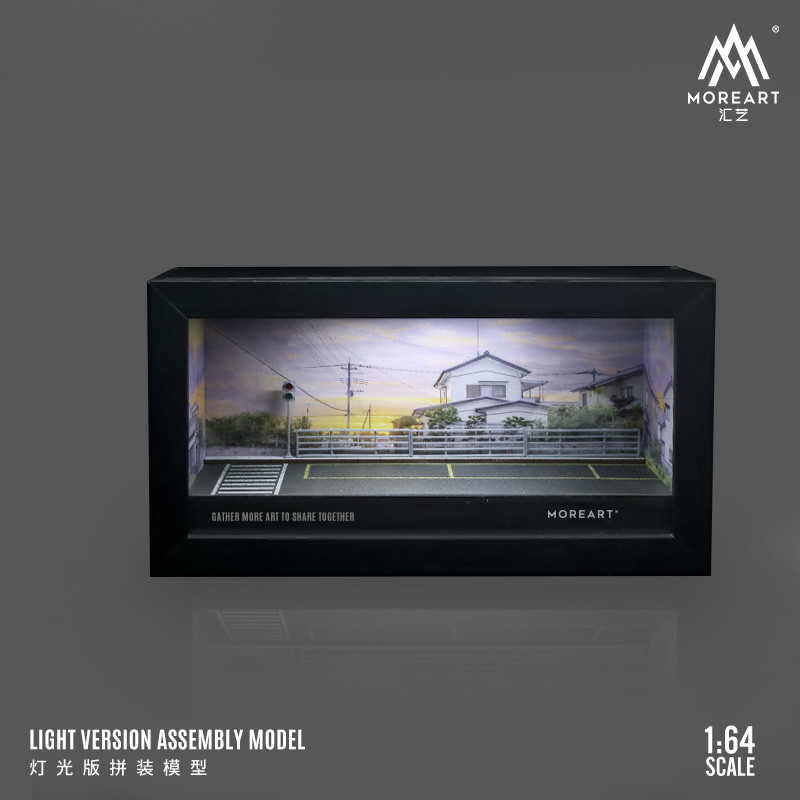 [ORDER] Mô hình diorama MOREART 1:64 C-style integrated photo frame parking lot lighting scene MO941