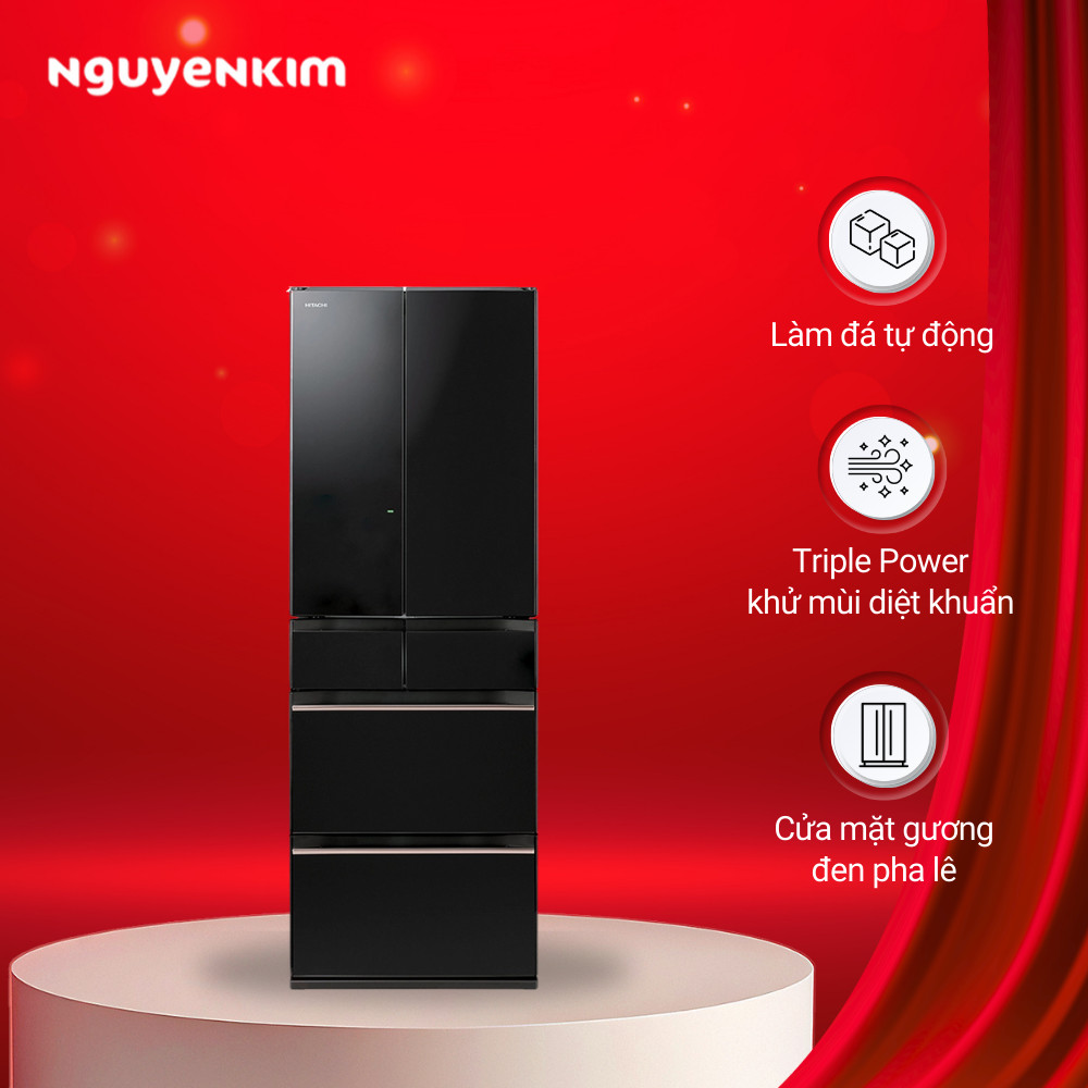 Tủ lạnh Hitachi Inverter 520 lít R-HW540RV (XK)