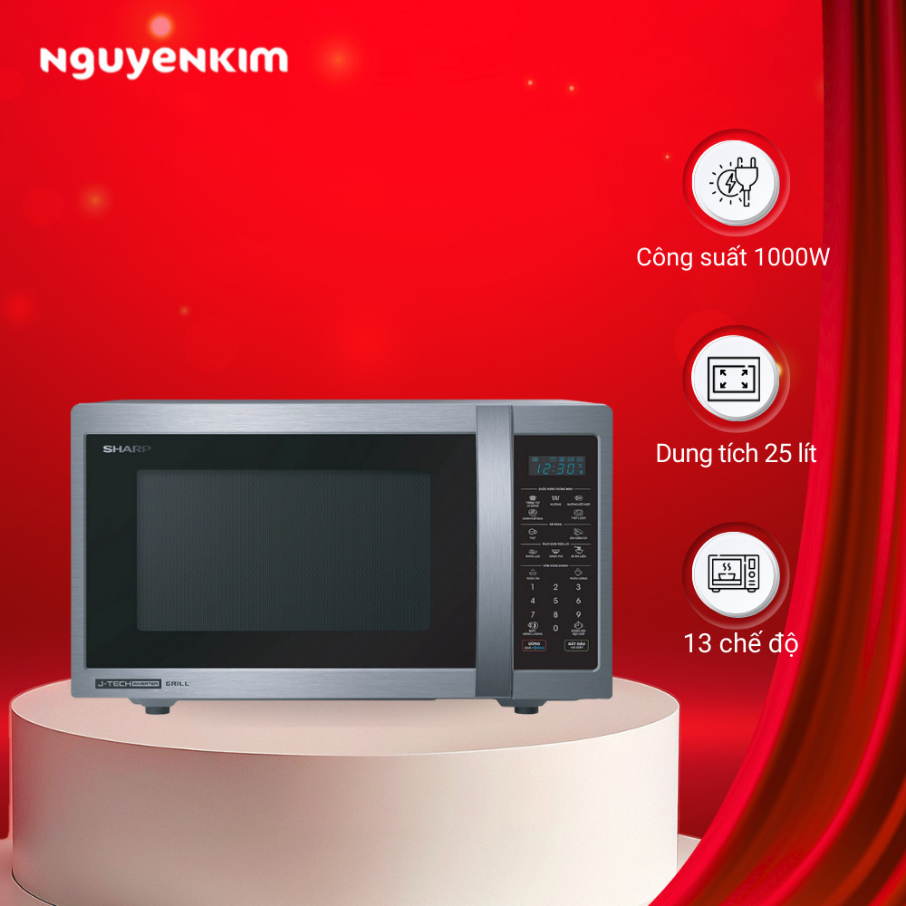 Lò vi sóng có nướng Sharp 25 lít R-G52XVN-ST