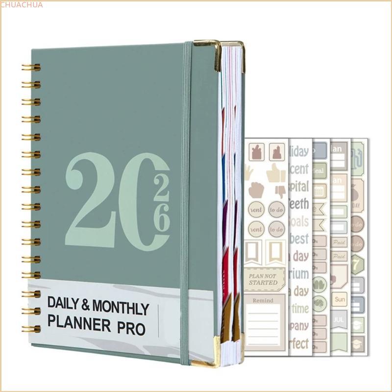 Chu 2026 Planner Journal Schedule Notebook Work Planner Work Planner Thiết kế tiện dụng cho hàng ngà