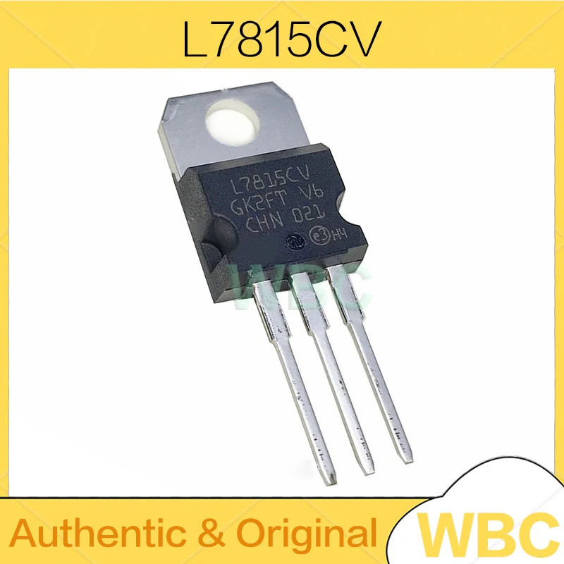 10 Cái / lô L7815 L7815CV L7815CV-DG TO-220 1.5A / + 15V mạch điều chỉnh tuyến tính ba đầu mới nguyê