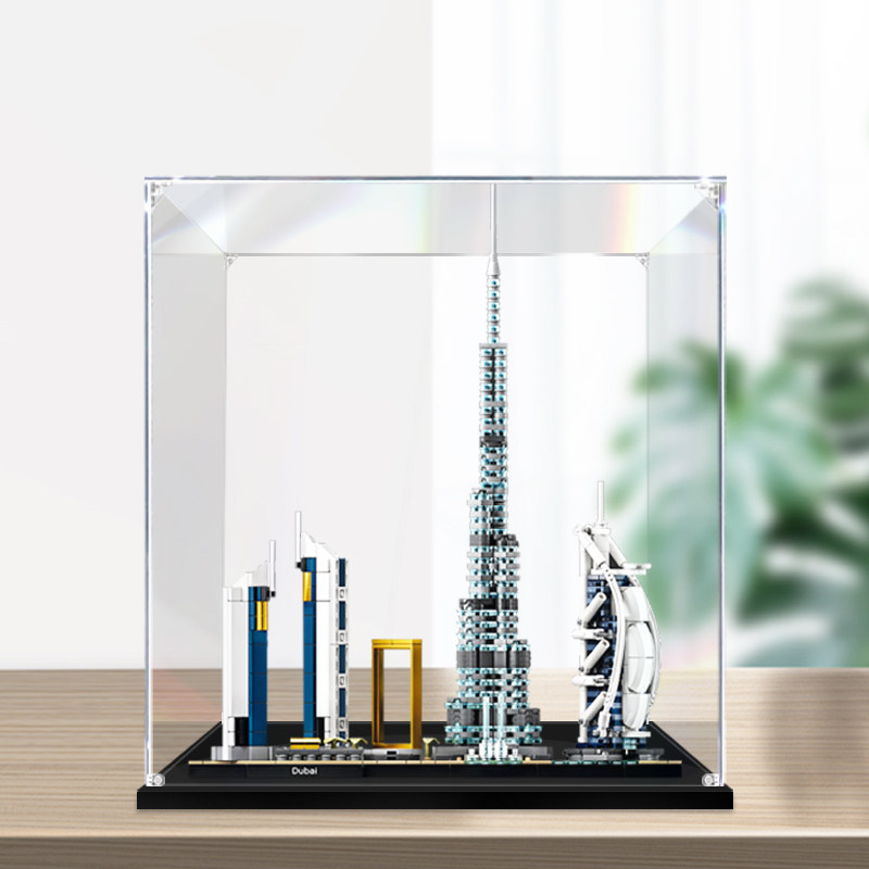 [Hộp trưng bày acrylic] Hộp trưng bày acrylic Vỏ kính trong suốt Thích hợp cho LEGO LEGO Dubai Skyli