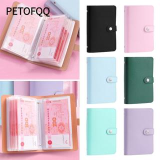 Thử thách tiết kiệm chất kết dính Mini PETOFQ, Phong bì PU 100 công suất lớn Tiết kiệm tiền Challeng, Chống nước vui nhộn Tiết kiệm tiền Tiết kiệm có thể tái sử dụng Tờ thử thách Người yêu