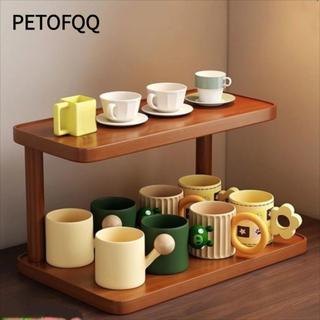 Kệ đựng đồ ăn PETOFQQ, Giá đựng đồ để bàn bằng gỗ, Giá để bàn đa năng bền Mini Phụ kiện gia đình