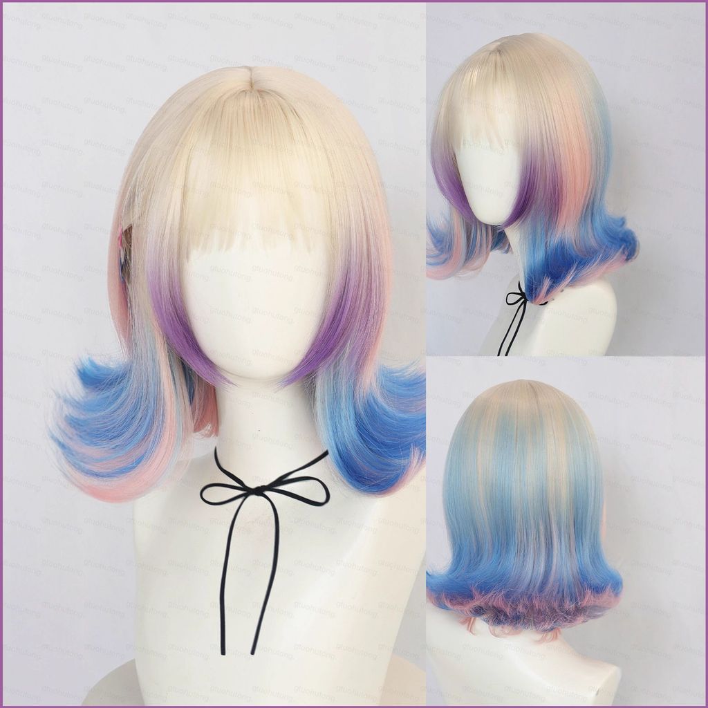 Tóc giả cosplay đa màu sắc kiểu Enid Sinclair của HT5 mùa 2