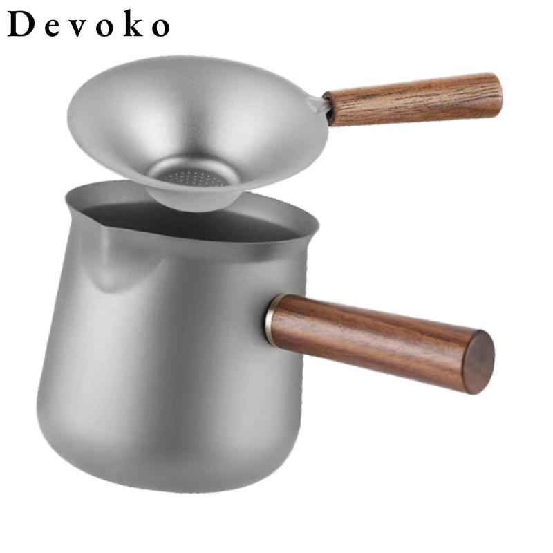 Devoko Titanium Tea Maker 11 Oz Tea Cup Đa Năng Kungfu Ấm Trà Di Động Có Lọc Trà Chia Sẻ Cốc Cho Văn