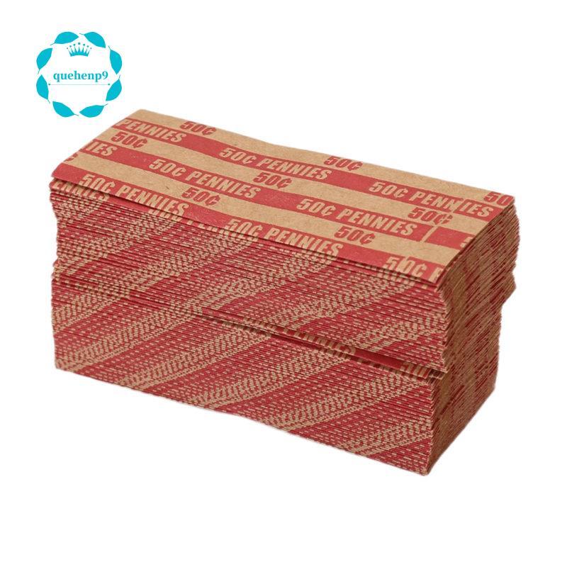 100 mảnh Penny Coin Wrappers Penny Tay áo Penny Giấy phẳng Penny Rolls Wrappers