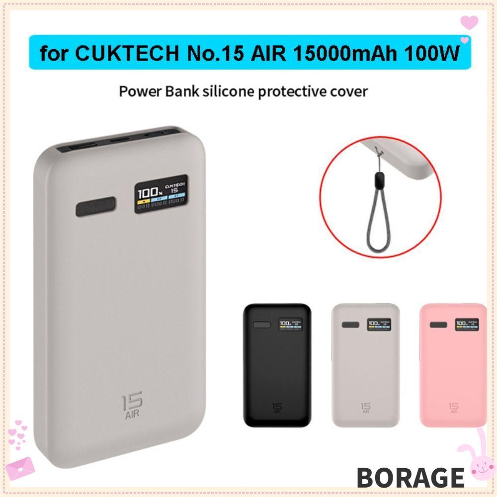 BORAG Silicone, Mềm Chống Sốc Bảo Vệ, Chống Bụi Di Động Màu Trơn Mang Theo Cho Du Lịch CUKTECH No.15