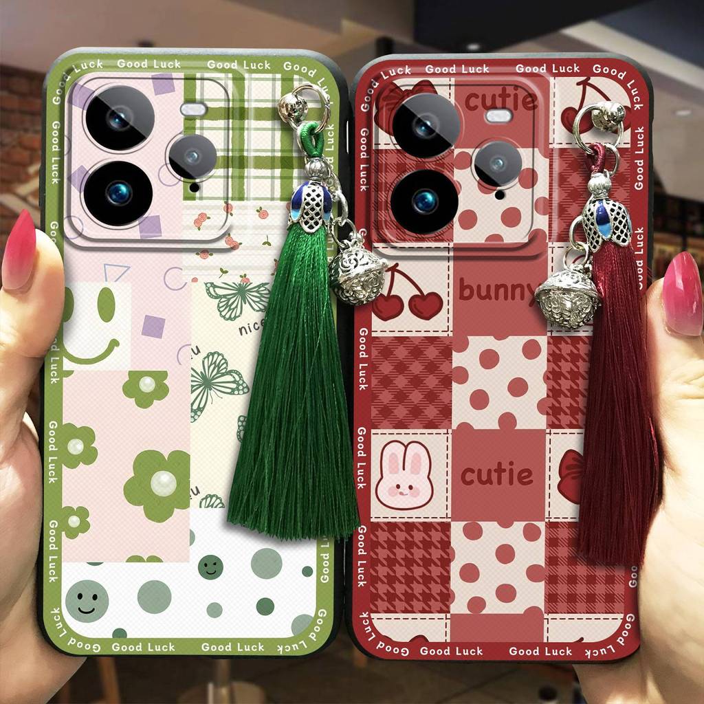 Ốp Điện Thoại Tua Rua Chuông Cho Realme GT7 Pro Graffiti Chống Bụi Bẩn Thiết Kế Thời Trang Chống Thấ