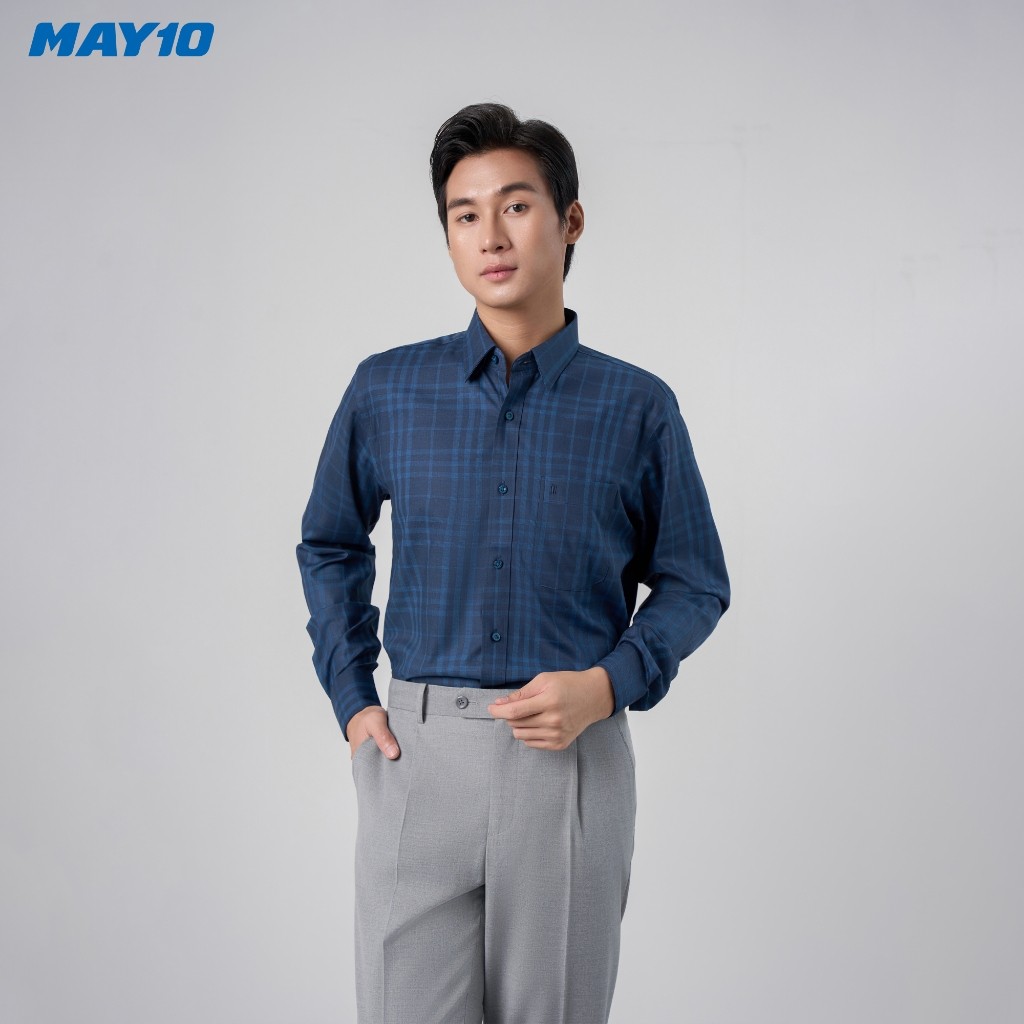 Áo Sơ mi nam dài tay May 10 form RegularFit mã 010125008 AK496