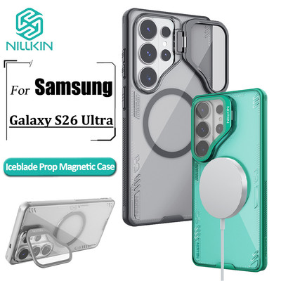 Ốp Điện Thoại Nillkin Cho Samsung S26 Ultra Thân Thiện Với Môi Trường Trong Suốt Chống Sốc Vỏ Bảo Vệ Có Chân Đế Kim Loại