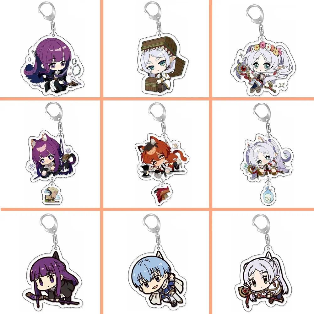 Frieren: Beyond Journey's End Acryic Anime Keychain Fern Himmel Cartoon Keyring Bag Parts & Accessor