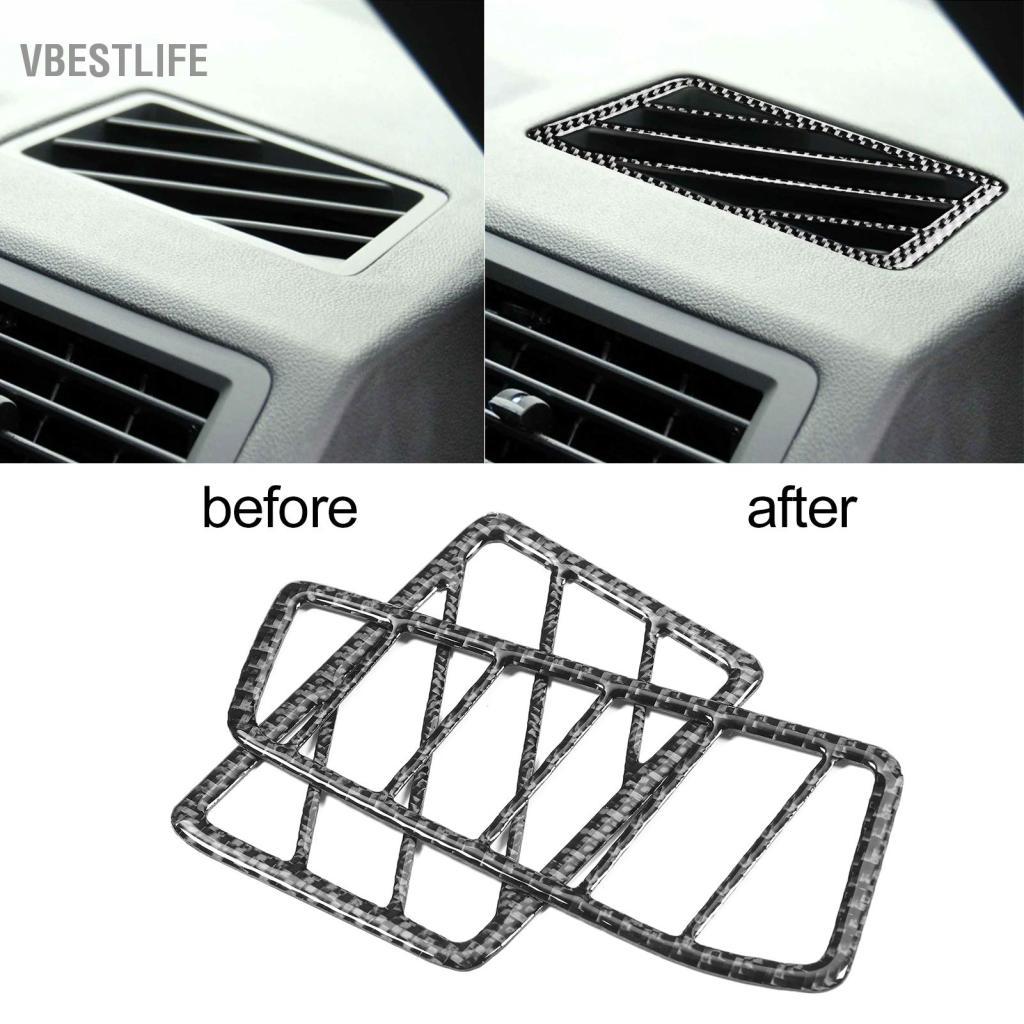 VBESTLIFE 2 chiếc Cửa thoát khí bên hông bằng sợi carbon Trang trí nội thất phù hợp cho Dodge Challe