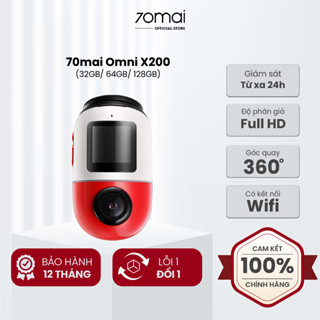 [Hàng mới về] Camera Hành Trình 70mai Omni X800 Xoay 360 - Giám Sát Từ Xa Siêu Hot 2026