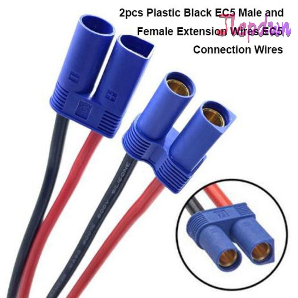 JEPDWN 2 Dây Nối Dài, EC5 Nam Nữ 6 Kiểu Dây Kết Nối EC5, Dây Thiết Bị Đầu Cuối EC5 Nhựa Cao Cấp