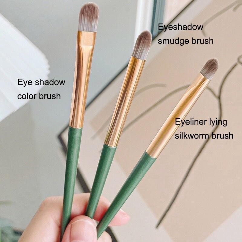 Bộ 3 Cọ Trang Điểm Mắt Bộ Phấn Mắt Di Động Bút Kẻ Mắt Smudge Brush