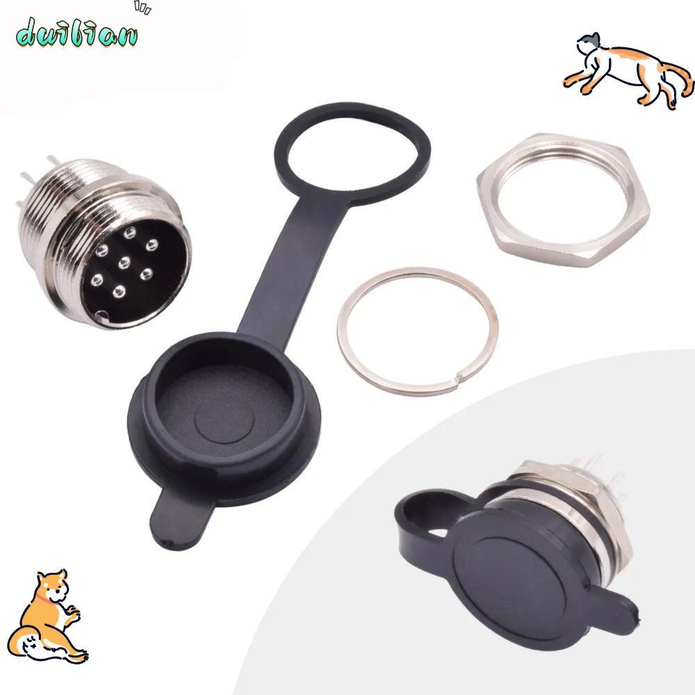 Nắp chống bụi DUILIAN GX12 GX16 GX20, Vỏ ổ cắm tròn hàng không nhẹ chống nước, Vỏ đầu nối cáp hàn GX