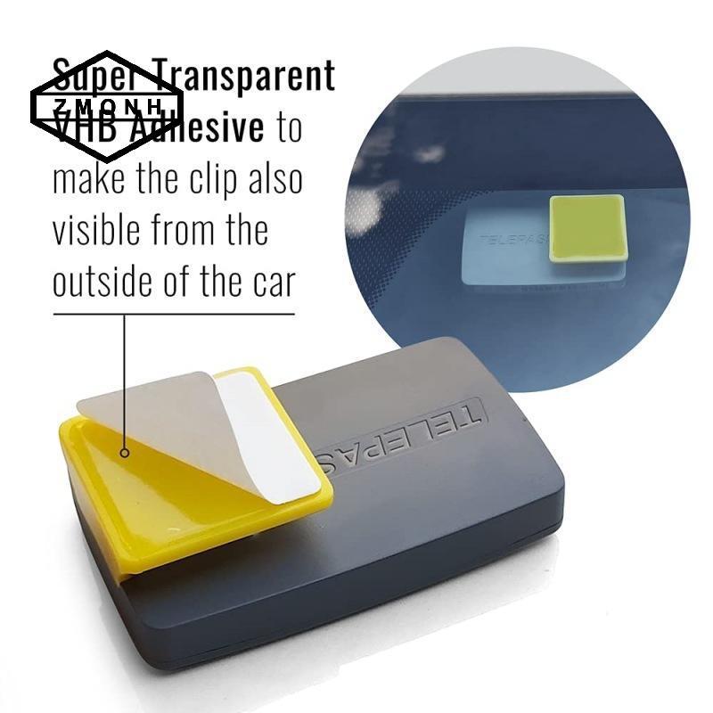 ZMONH Điện Tử Toll Pass Clip Có Thể Tháo Rời Kính Chắn Gió Toll Pass Giá Đỡ Kẹp Cho Ô Tô Điện Tử Tol