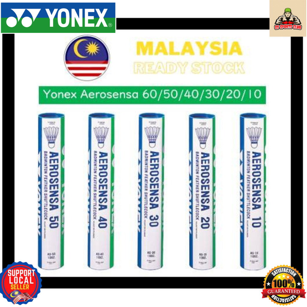 Cầu lông Yonex Aerosensa series (AS60, AS50, AS40) - Chất liệu lông vũ cao cấp, bền bỉ
