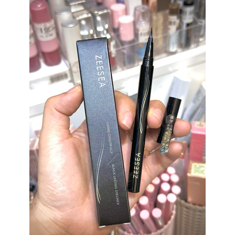 Bút Kẻ Mắt Nước ZEESEA Siêu Mảnh, Chống Thấm Nước, Lâu Trôi ZEESEA Black Lasting Eyeliner 0.5g