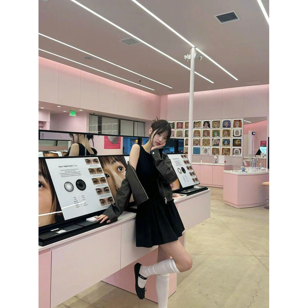 Glowny Sleeveless tank dress in a pure and desirable style, casual, slim-fitting, versatile, same st