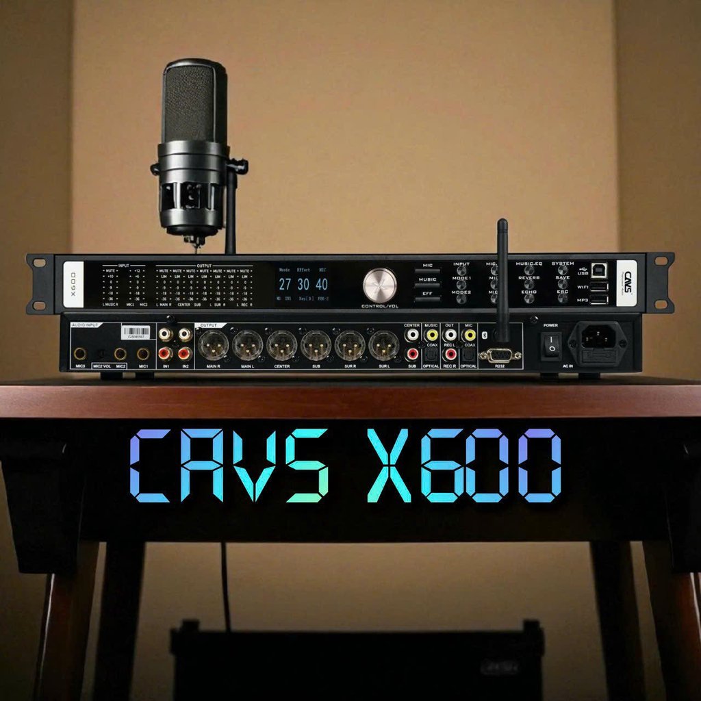 Vang Số CAVS X-600. Vang số cao cấp cho dàn Karaoke. Hàng chính hãng