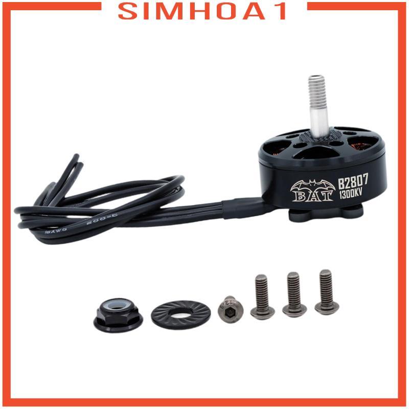 Động cơ không chổi than 1300kv Hiệu suất cao với vít và đai ốc B2807 Trục hợp kim cho máy bay Drone 