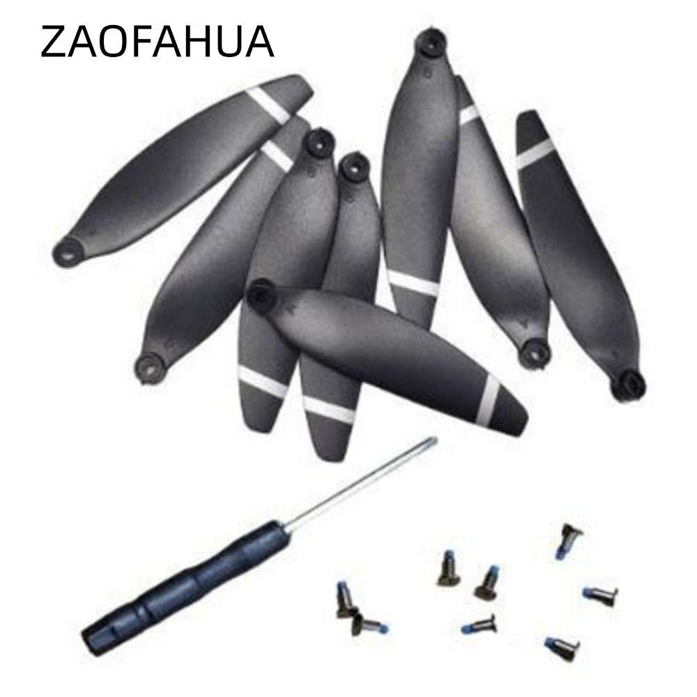 Phụ tùng thay thế lưỡi dao ZAOFAHUA, Quạt máy bay không người lái không chổi than màu đen bằng nhựa,