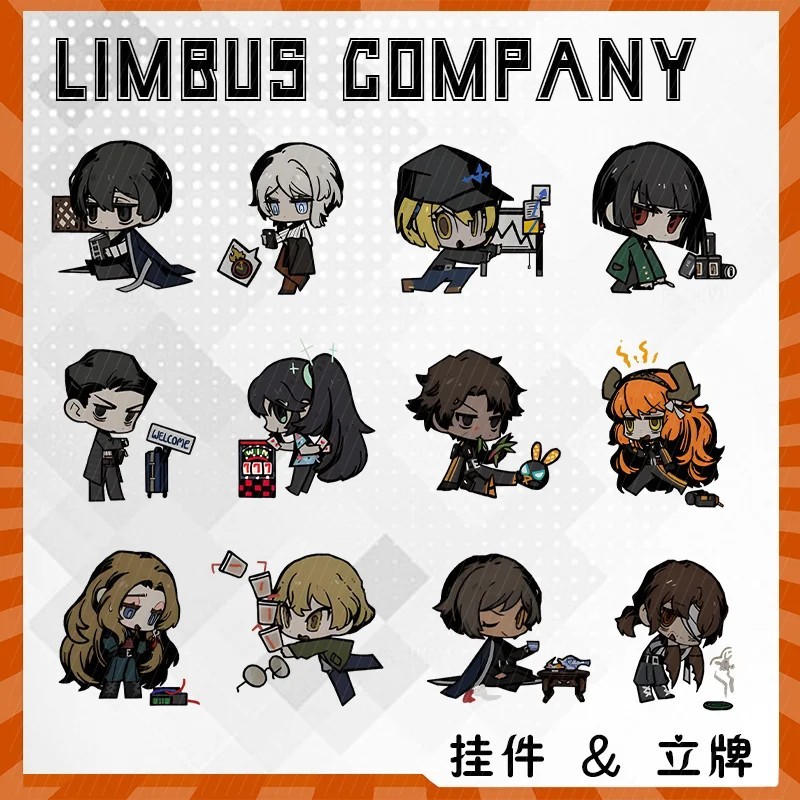 Standee Limbus Company mô hình anime để bàn trang trí Ishmael Don Quixote Outis Gregor Faust chibi a